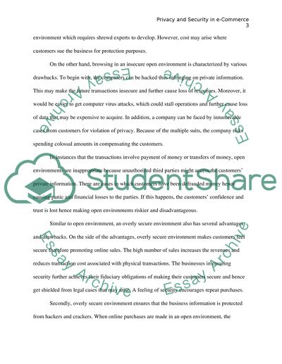 Privacy and Security in E-Commerce