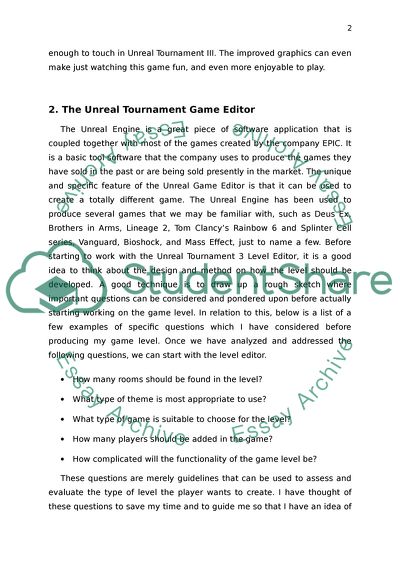 The Development of Unreal Tournament