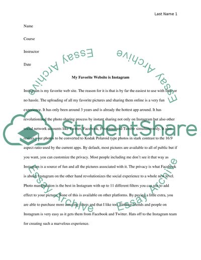 Your favorite web site