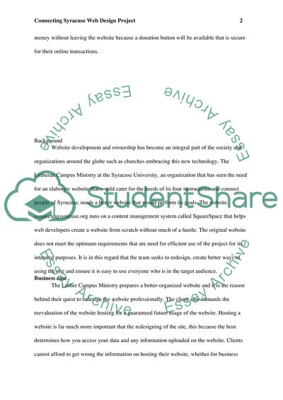 The Redesigning of the Website