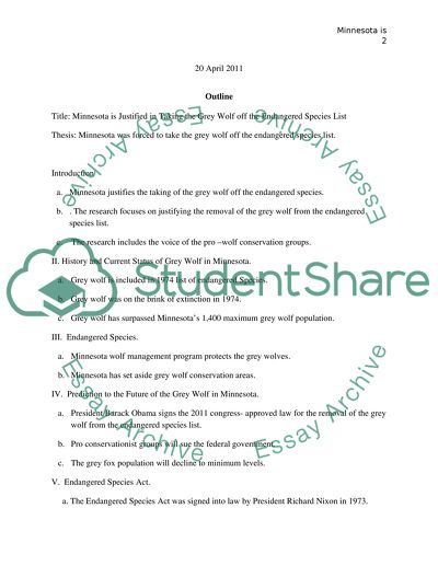 Can Minnesota justify taking the grey wolf off the endangered species list