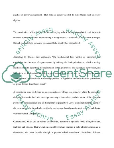 The Constitution as the Supreme Law of the Land