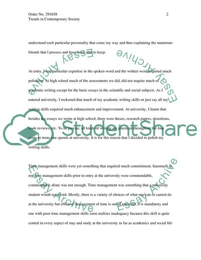 Trends in Contemporary Society