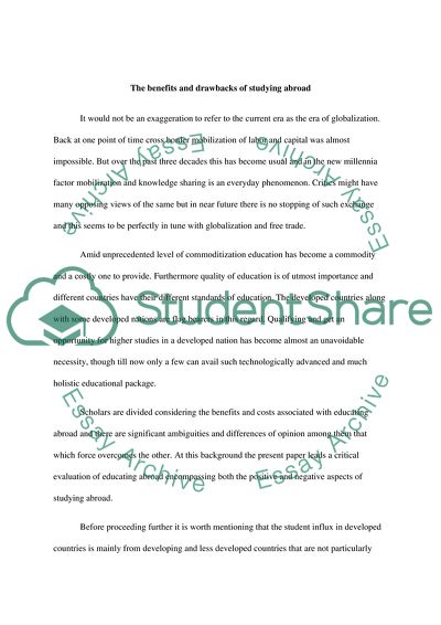 Balancing the Benefits and Drawbacks of Studying Abroad