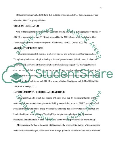 The relationship between prenatal stress and smoking,and ADHD in children