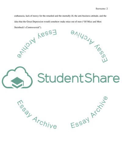 Of Mice and Men by John Steinbeck