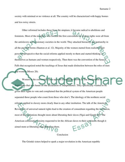 Temperance, Education, Prison, Womens Rights, and Antislavery Movements