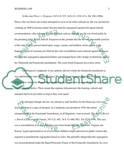 Business Law Case Study