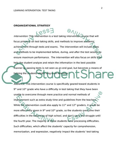 Cognitive Processing Difficulties Improving during the Testing