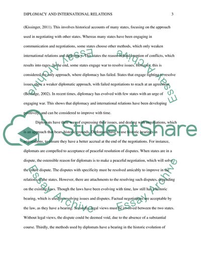 The Art of Diplomacy