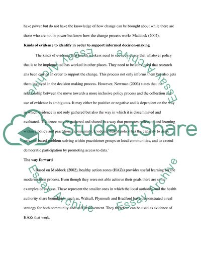 Using evidence in social policy