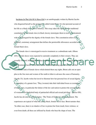 Incidents In The Life Of A Slave Girl by Harriet Jacobs