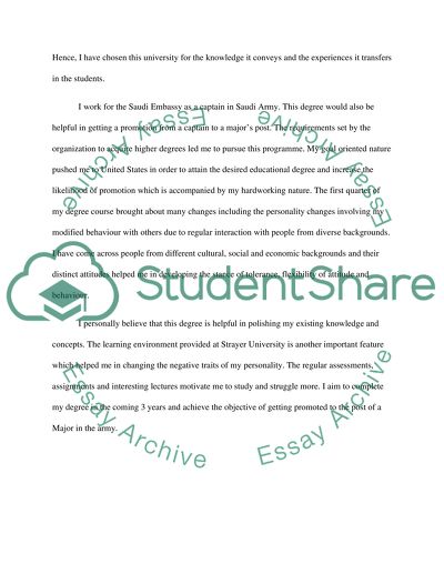 Personal Reflection on education