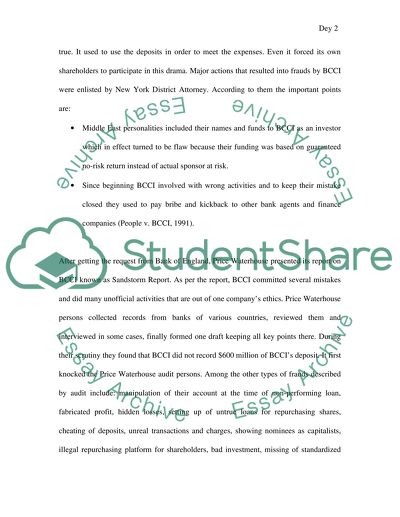 BCCI and White Collar Crime