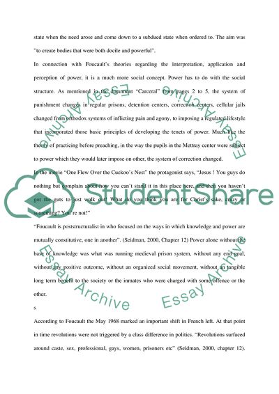 Analysis of Foucaults Theory