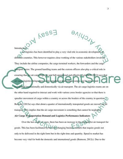 Mechanisms for Effective and Efficient Airport Cargo Export and Import Operations: A Logistics Perspective