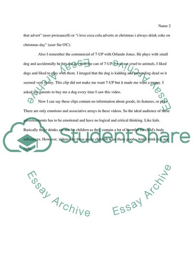 Impressive Advertisement of the Childhood