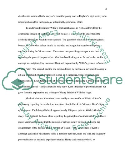 The Nature of Aestheticism in The Picture of Dorian Gray