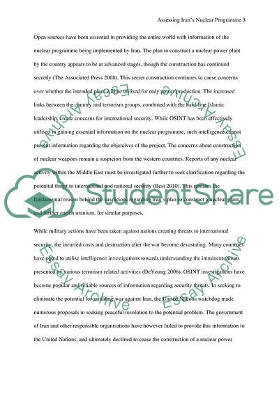 Assessing Irans Nuclear Program