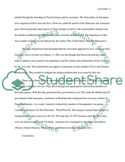 Did Jewish Americans Do All They Could to Help Stop the Genocide of European Jews during the Holocaust