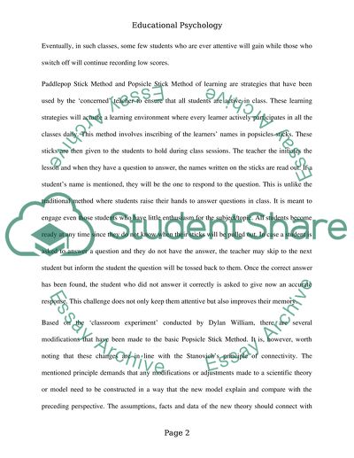 Improving the Educational Psychology