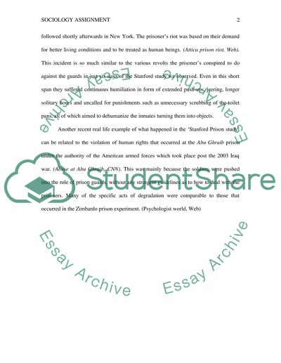 The Violation of Human Rights in Prison