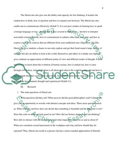 Liberal Arts in Our Life