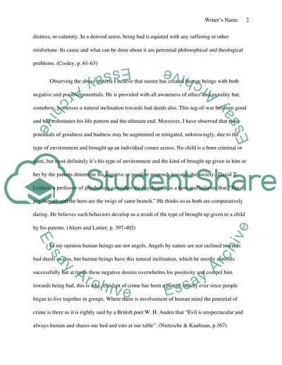 An Approach to Morality