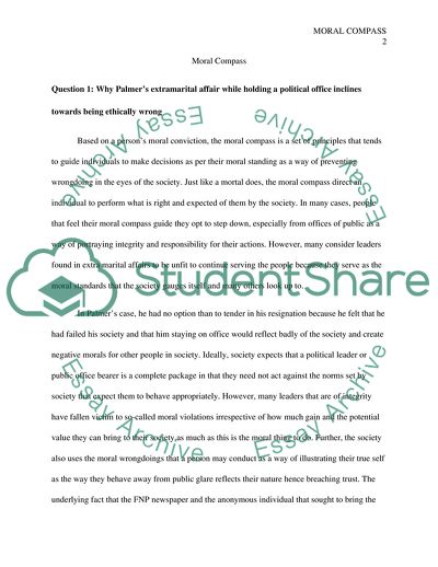 The Issue of Moral Compass