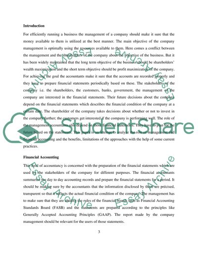 Financial and Management Accounting: The Contribution to Effective Business and Management