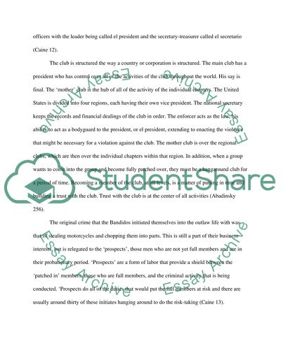 The Bandidos Biker Gang