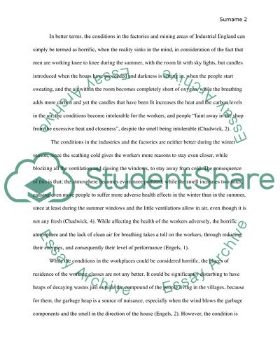 Newspaper report on the conditions in the factories and mining areas of Industrial England