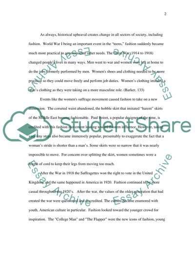 An Twentieth Century Overview of Fashions Transient Trends