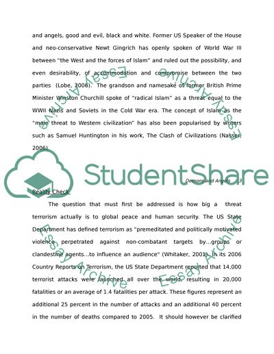 Demons and Angels: The West at War with Radical Islam