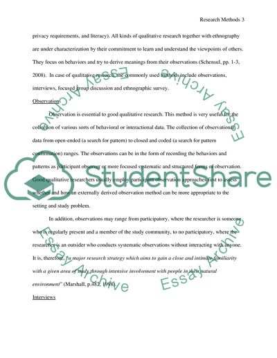 Types and Characteristics of Research Methods