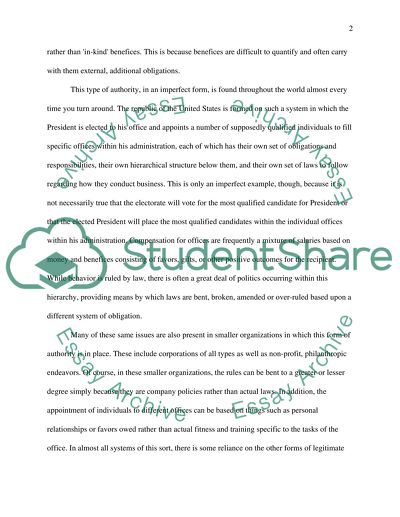 Legitimate Authority and Bureaucracy