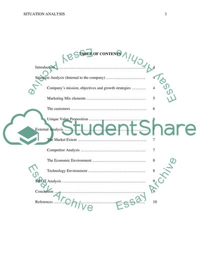 Internal and External Analysis of Pizza Restaurant