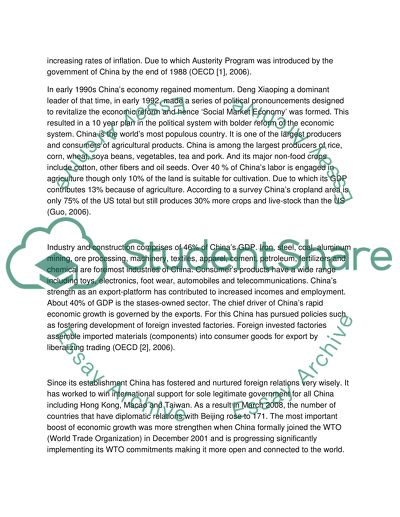 What has been the role of international trade in the development of China in the past two decades