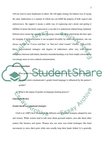 Ethnic Style in Male-Female Conversation