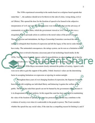 The Right for Freedom of Expression