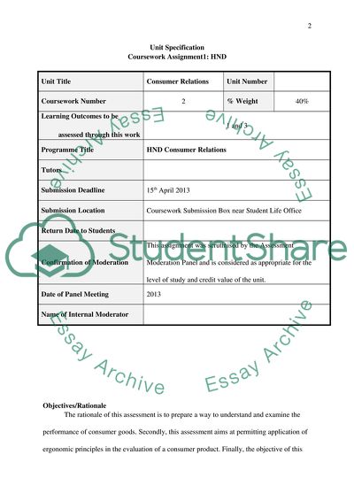 Human Factors in Consumer Products