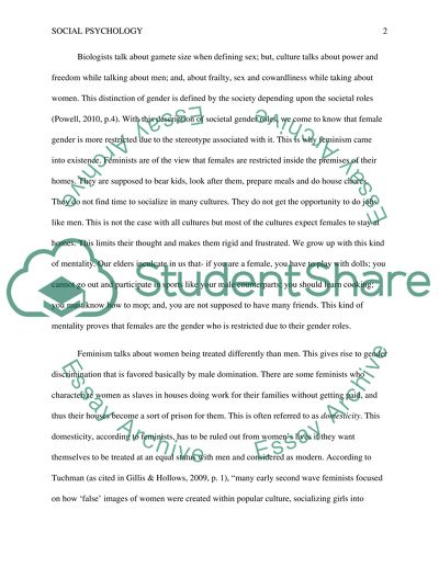 Gender Roles and Associated Stereotypes