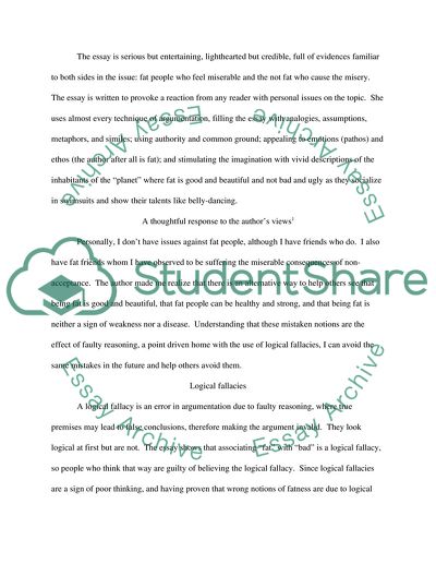 In Defense of Fat Acceptance by Mary Ray Worley