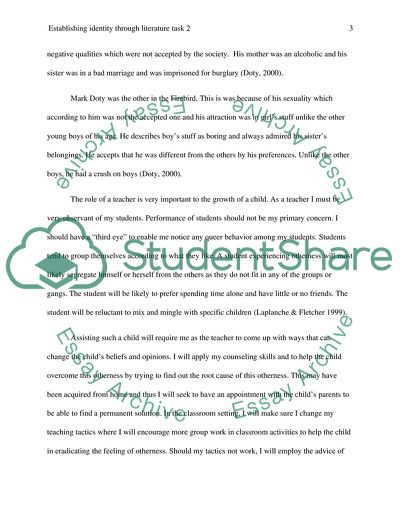 Establishing Identity Through Literature Task2