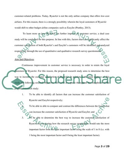 Analyses of Customer Satisfaction: RyanAir