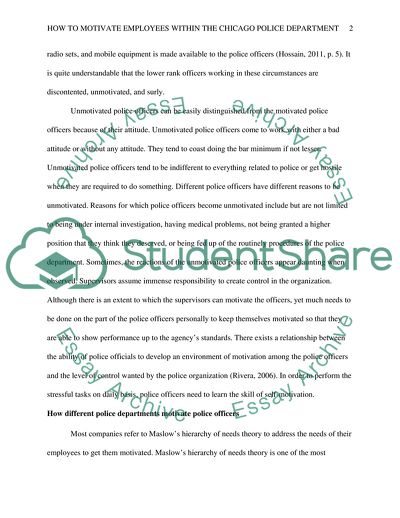 How to Motivate Employees in the Chicago Police Department