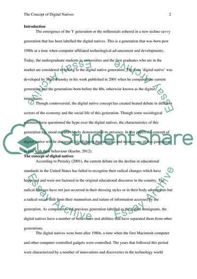 The Concept of Digital Natives