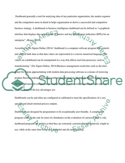 He Deficiencies of Using Dashboards