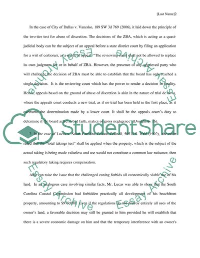 The Principle of the Two Tier-Test for Abuse of Discretion