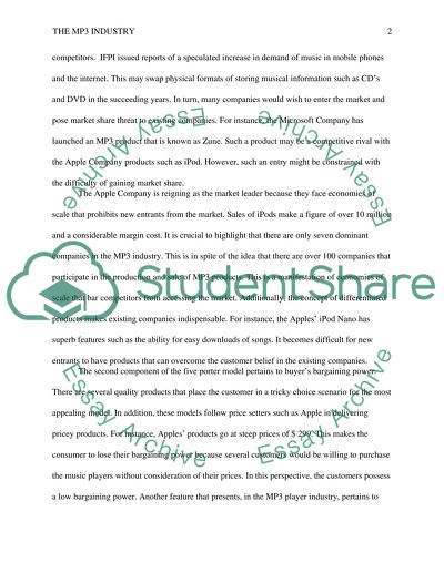 PESTEL Analysis of the MP3 Industry